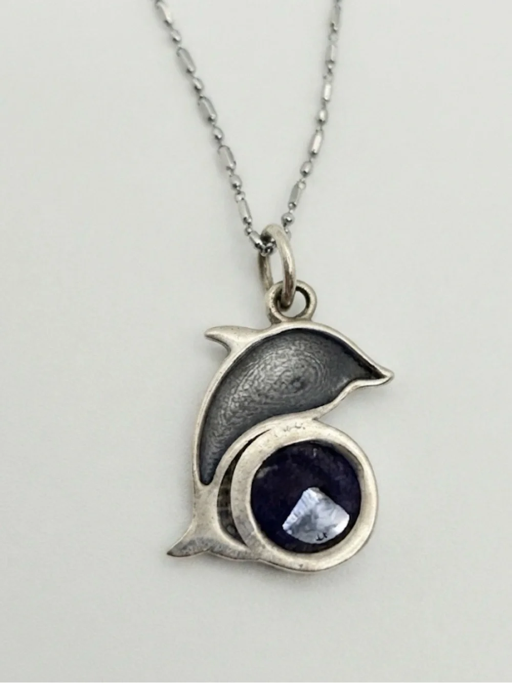 Lapis Lazuli Pendant Sterling Silver Necklace